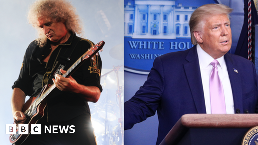 Queen's 'uphill battle' to stop Trump using songs on social media - BBC New
