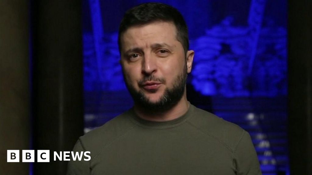 Watch: Ukraine's President Zelensky's powerful Grammys speech