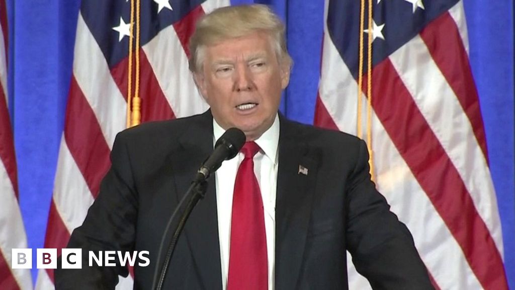 Donald Trump news conference - BBC News