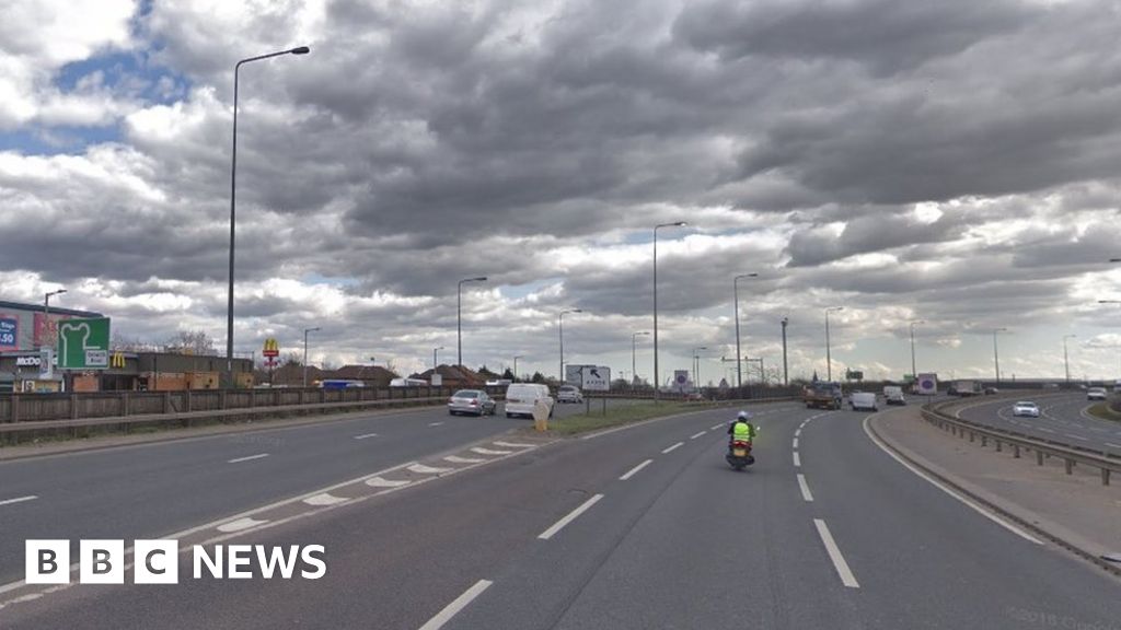 A13 Dagenham wrong way collision Two dead