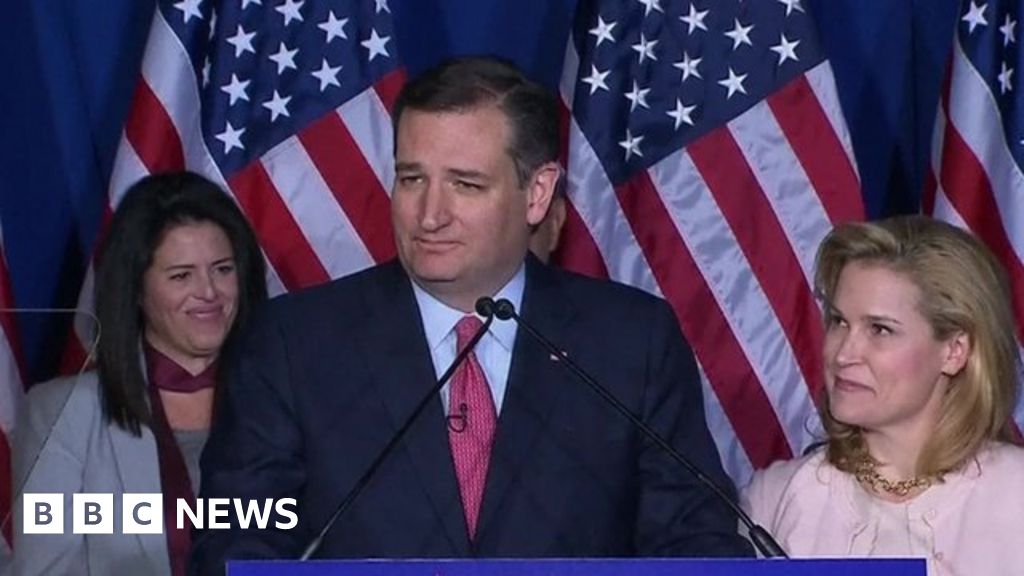 Ted Cruz : 'We are suspending our campaign' - BBC News