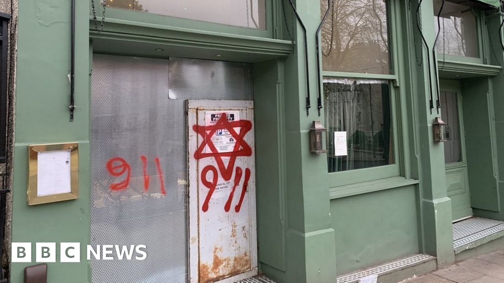 Anti-Semitic Graffiti Daubed On London Shops And Cafes