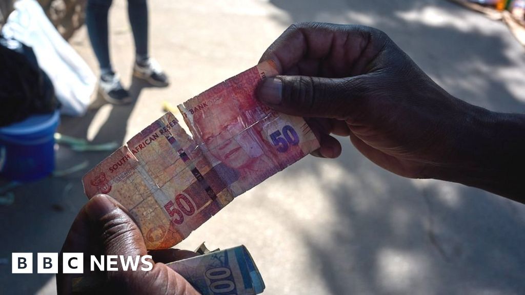 Buying banknotes to survive Zimbabwe’s sky-high inflation