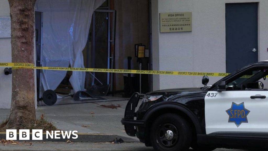 San Francisco: Man who crashed car into Chinese consulate shot dead
