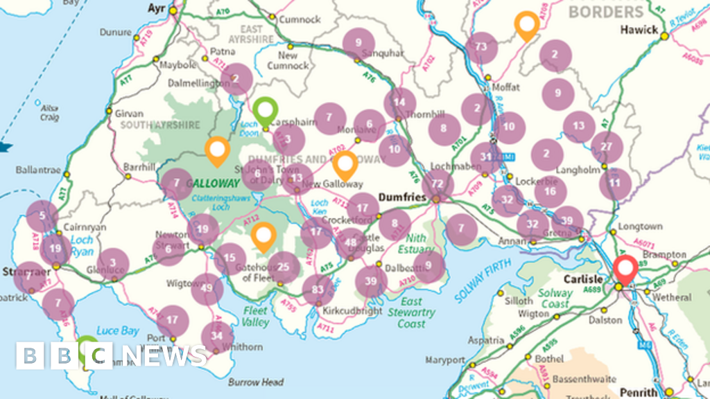 Map Of Dumfries And Galloway Art And Culture Put On The Map In Dumfries And Galloway - Bbc News