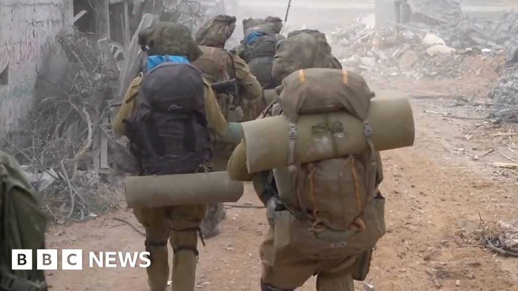 Israeli troops seen on the ground in Gaza