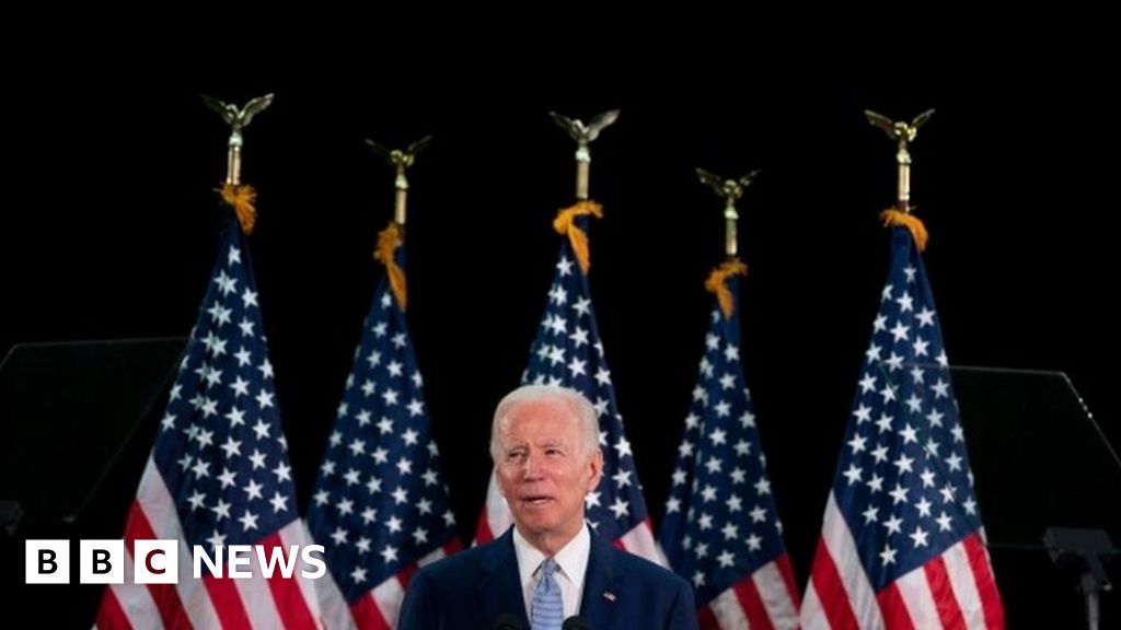 Joe Biden Formally Wins Democratic Nomination To Take On Trump Bbc News