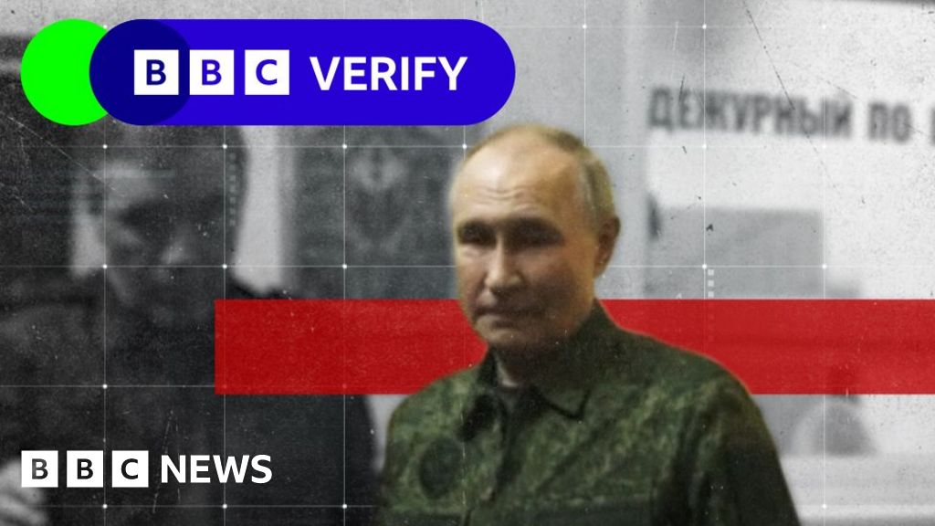 BBC Verify: What does Putin video tell us about the battle for Kursk?