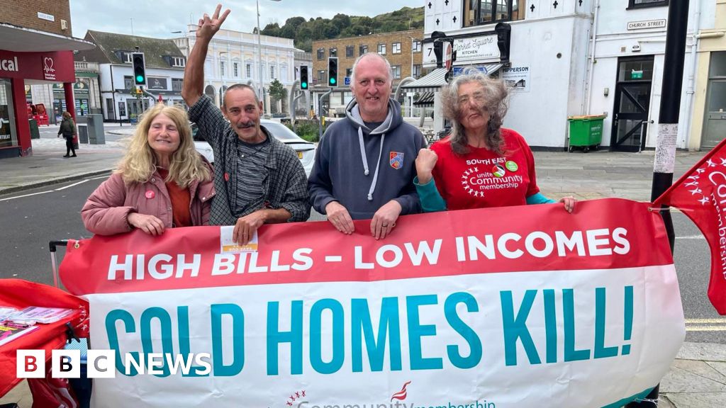 Kent and Sussex: Protests as energy bill rise comes into effect