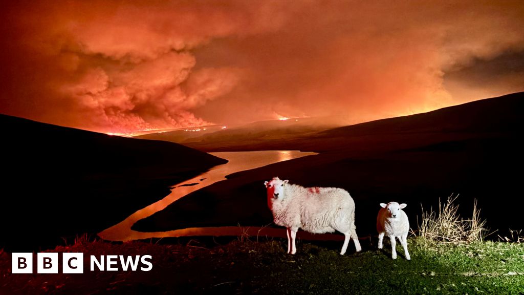 'Frightening' wildfires in beauty spot into fourth day