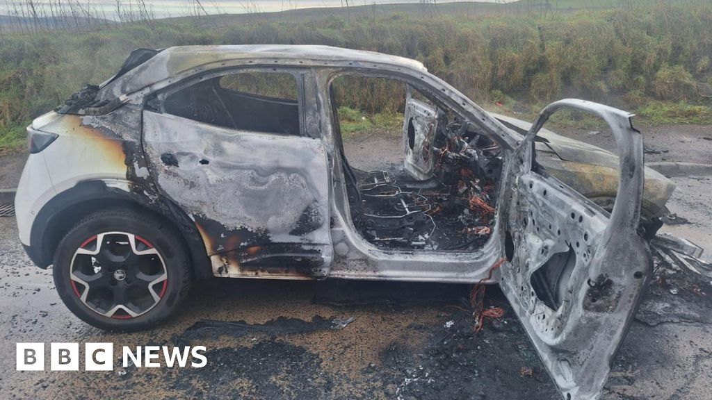 'Literal lifesavers' rescue nine-month-old baby trapped in burning car