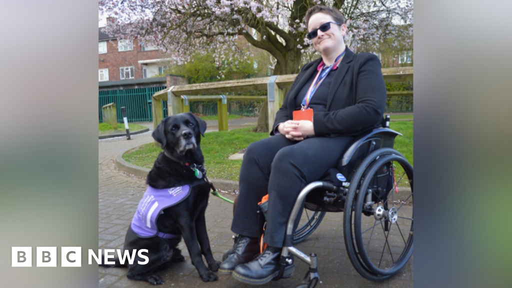 Disabled York teacher says dog is 'lifeline' in her science lab