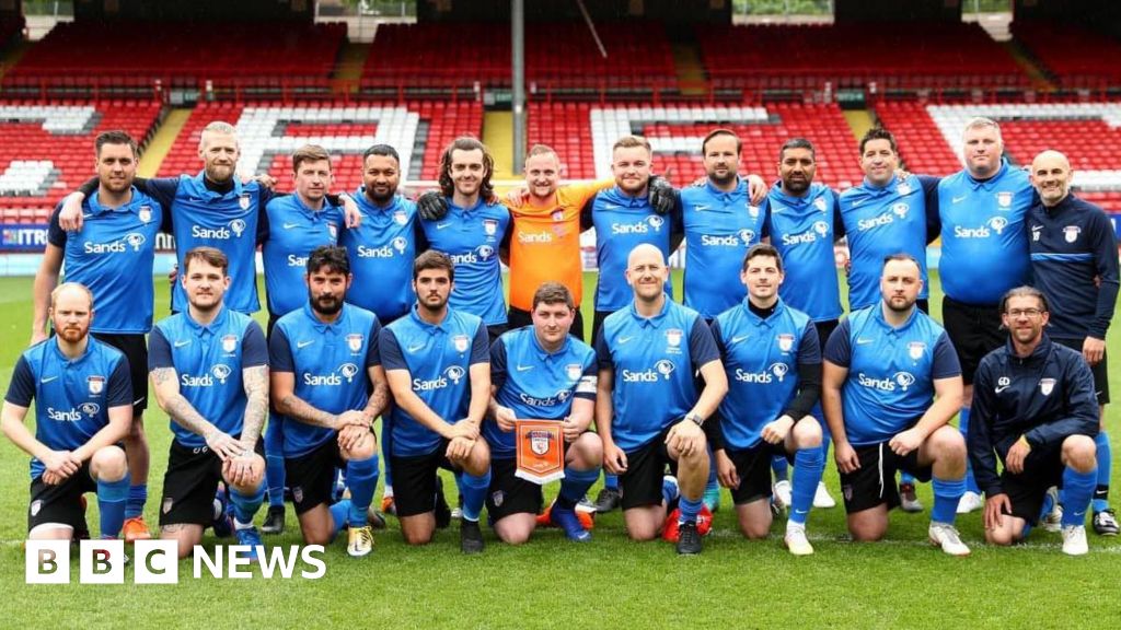 Father’s Day: Improving wellbeing the goal at dad’s football match – BBC News