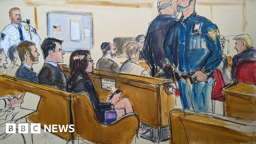 Los artistas gráficos veteranos nunca han visto un juicio como el de Trump