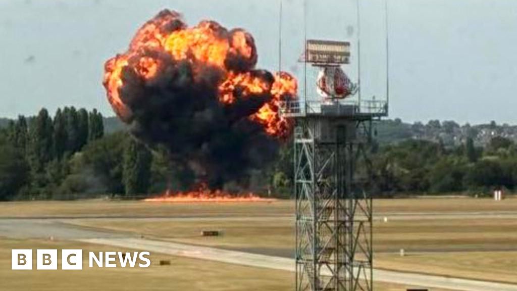 Plane crashes at London Southend Airport in Essex