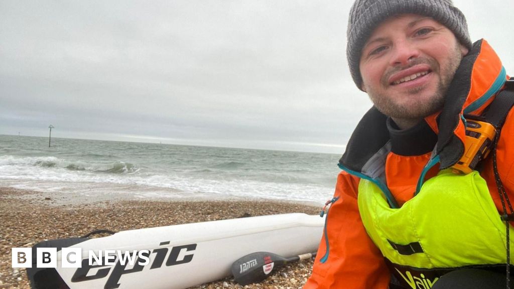 Kayaker from Surrey embarks on mission to break world record starting from Sussex