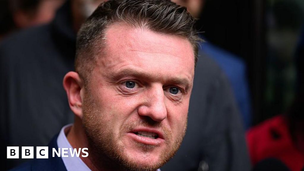 Tommy Robinson says he was stopped at Heathrow by police