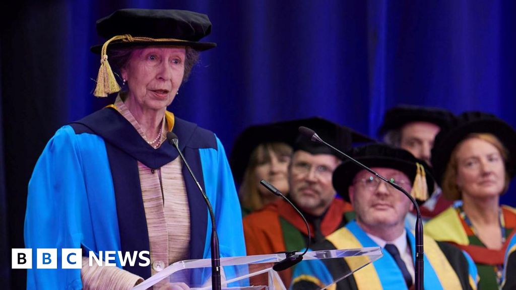 Princess Anne gets honorary doctorate from University of Huddersfield