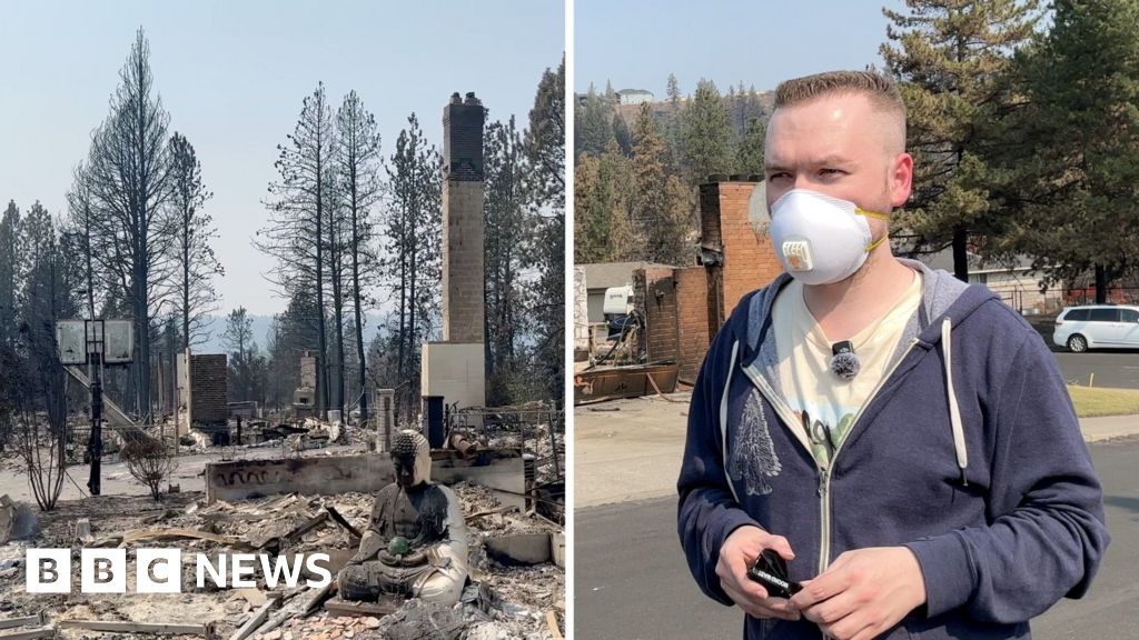 ‘Wiped out’ - BBC reports from Spokane neighbourhood devastated by fires