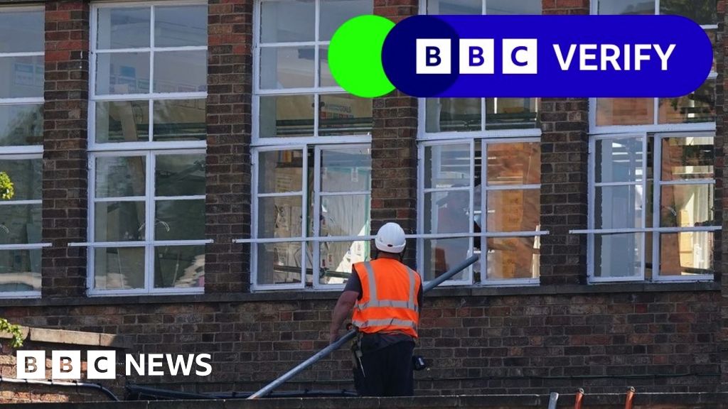 Construction work at a school