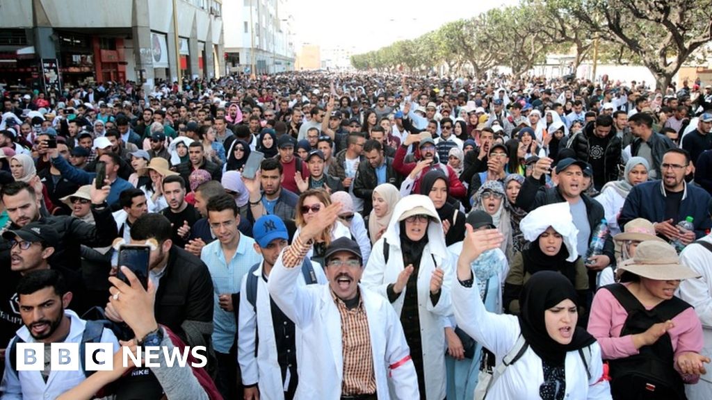 Morocco teachers march over conditions