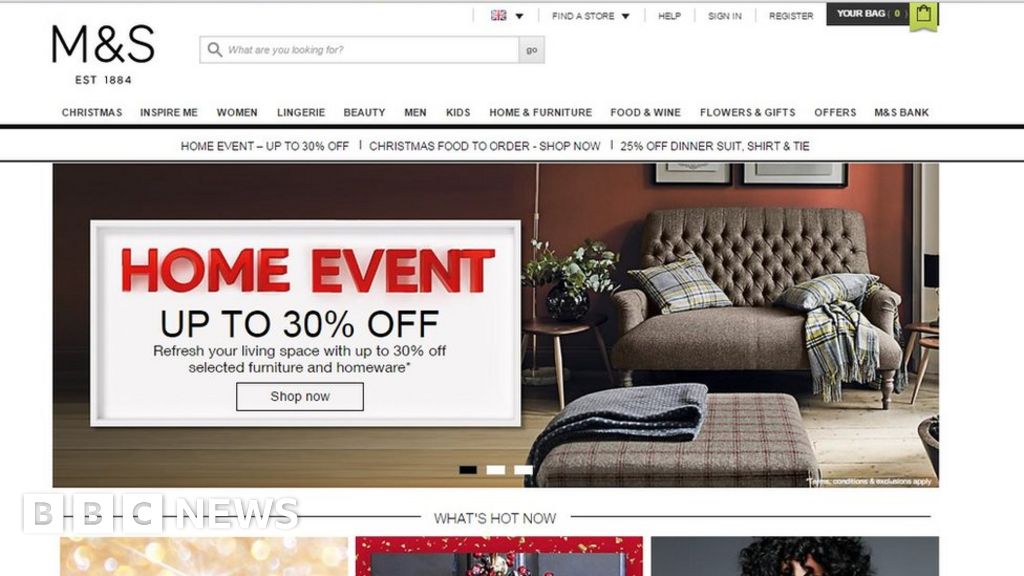 Marks and Spencer website leaks customers' details BBC News