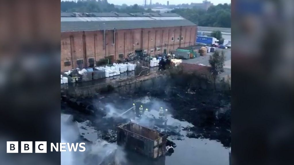 Tyseley factory fire Footage shows site's charred remains BBC News