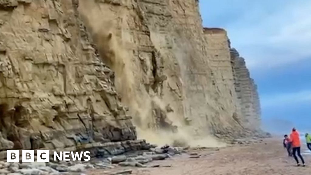 West Bay rock fall Coast path closes for up to six months BBC News