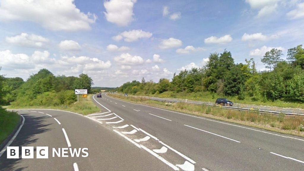 Lorry Driver Dies After Two Vehicle A303 Crash Bbc News