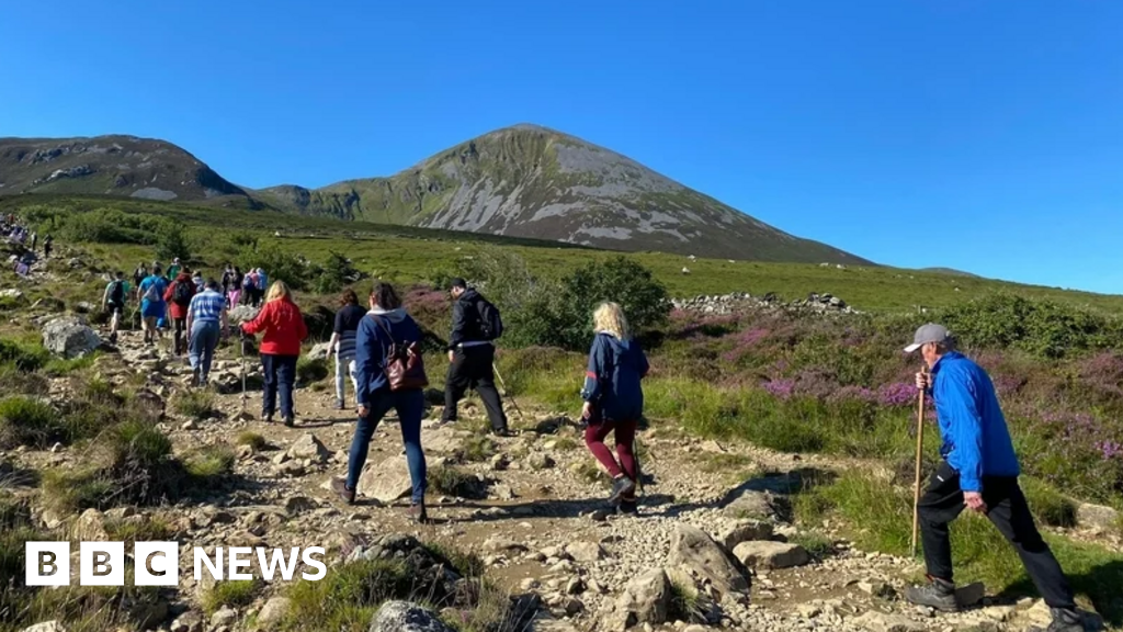 Croagh Patrick People climb mountain for Reek Sunday BBC News
