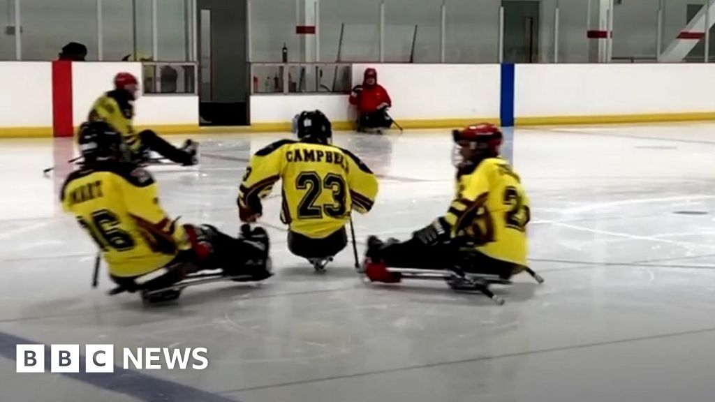 Cardiff Huskies Paraice hockey 'no different to ablebodied' BBC News
