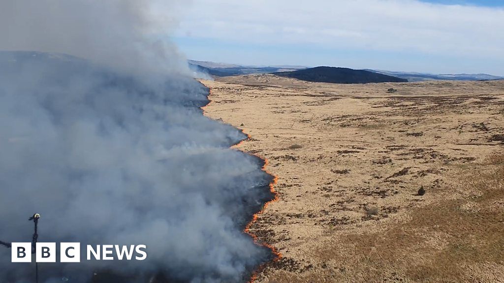 Helicopter joins firefighters to tackle Dumfries and Galloway wildfire ...