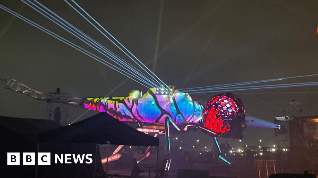 Glastonbury's 'mind-blowing' dragonfly unveiled