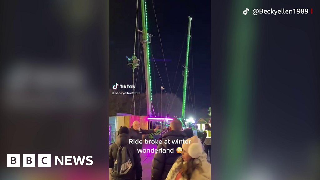 Two boys rescued from Winter Wonderland bungee ride BBC News
