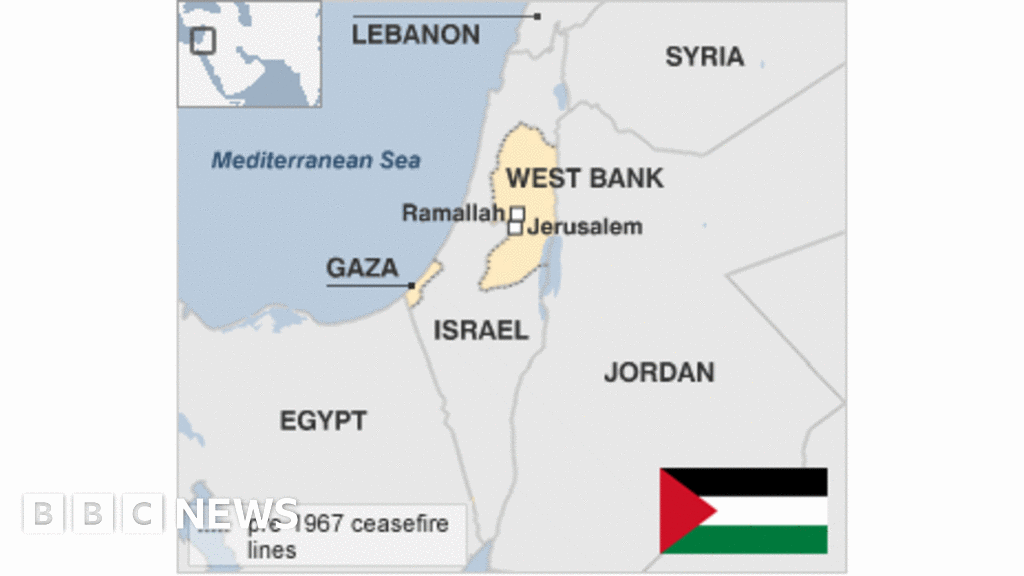 In world map palestine Road map