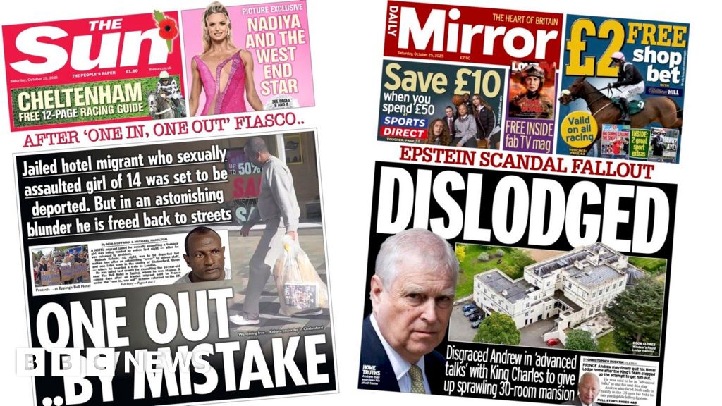 'One out... by mistake' and Prince Andrew 'dislodged'