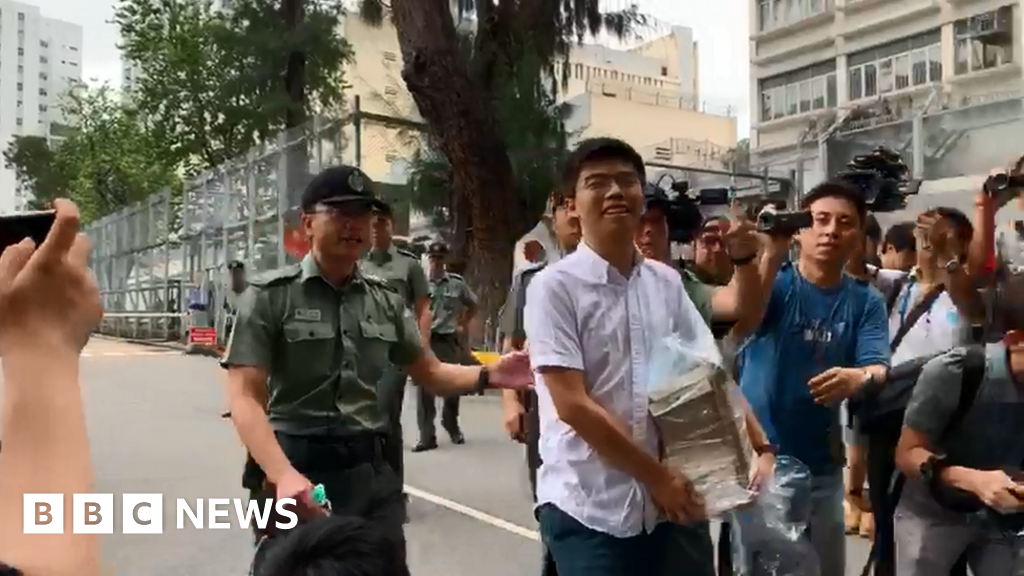 Freed student activist calls on HK leader to resign