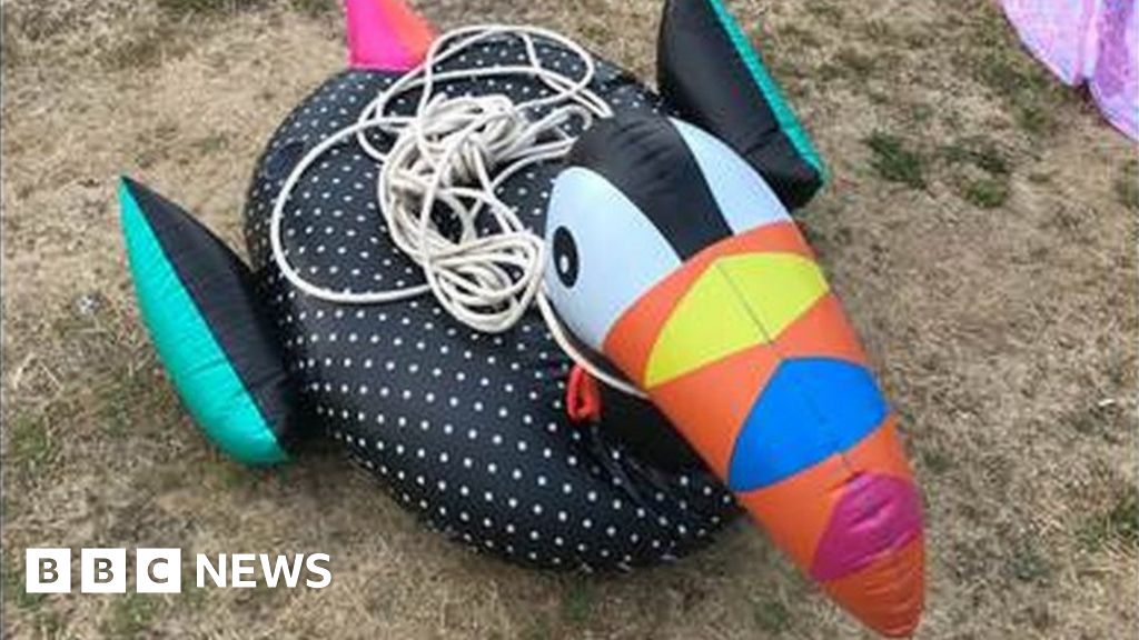 Warning over inflatables at the beach BBC News