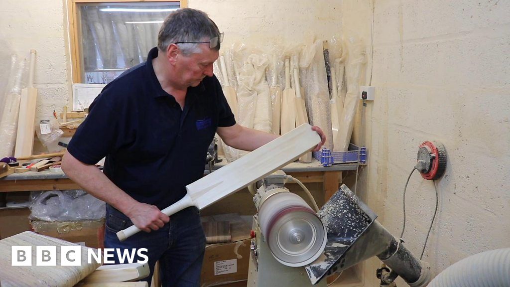 The Gloucester man making cricket bats from his own trees BBC News
