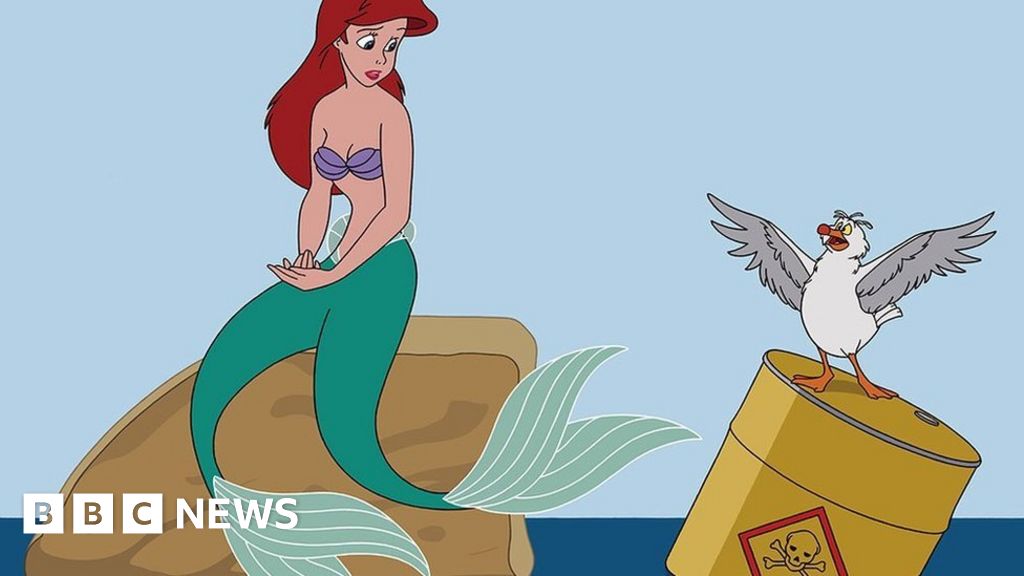 Disney characters reimagined as if they existed in 2017, complete with  selfies - BBC News