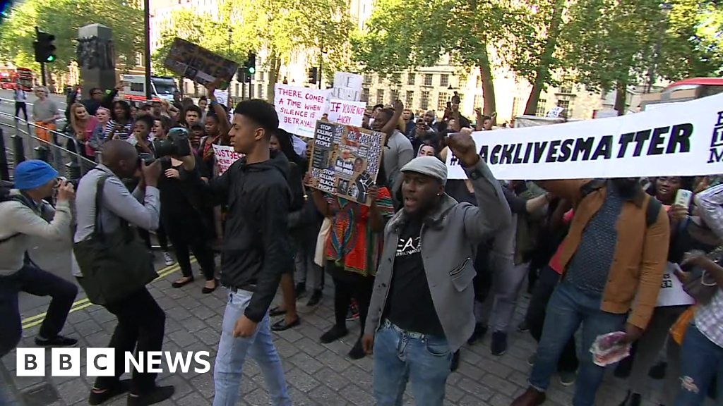 Black Lives Matter protest marches through London - BBC News