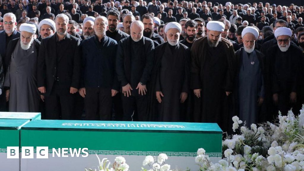Iran's supreme leader absent as senior officials attend ayatollah's funeral