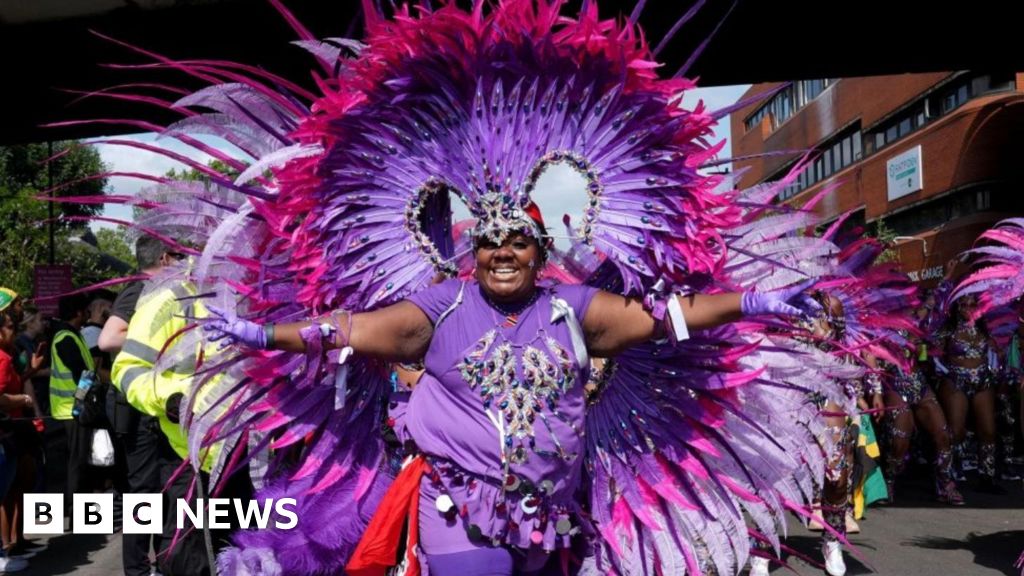 In pictures: Revellers dazzle in colourful Carnival costumes