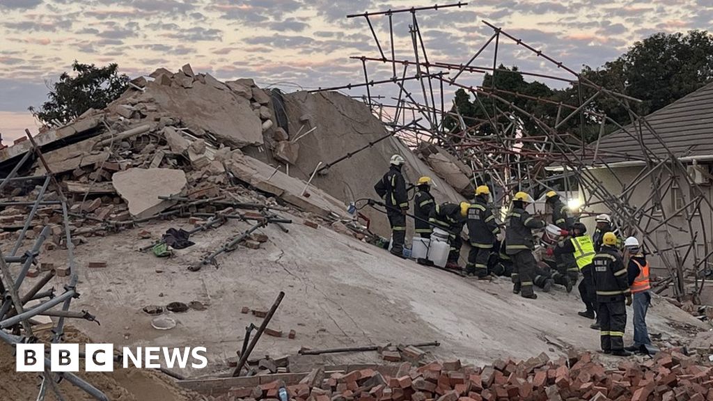 南アフリカ：建物倒壊で数十人が閉じ込められ死亡事故