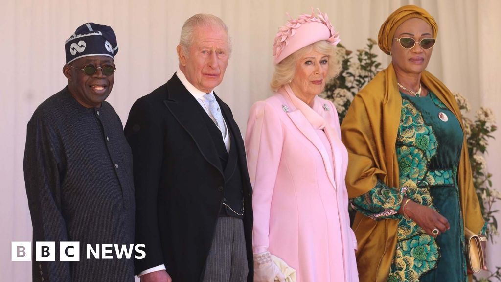 King Charles greets Nigerian president in Windsor sunshine
