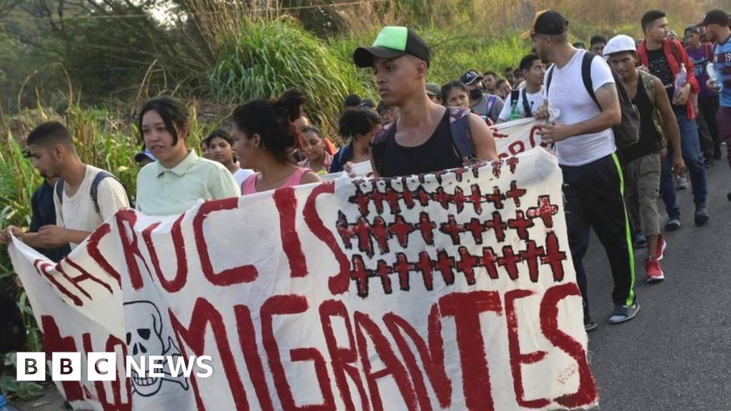 Migrants march through Mexico in demand for justice