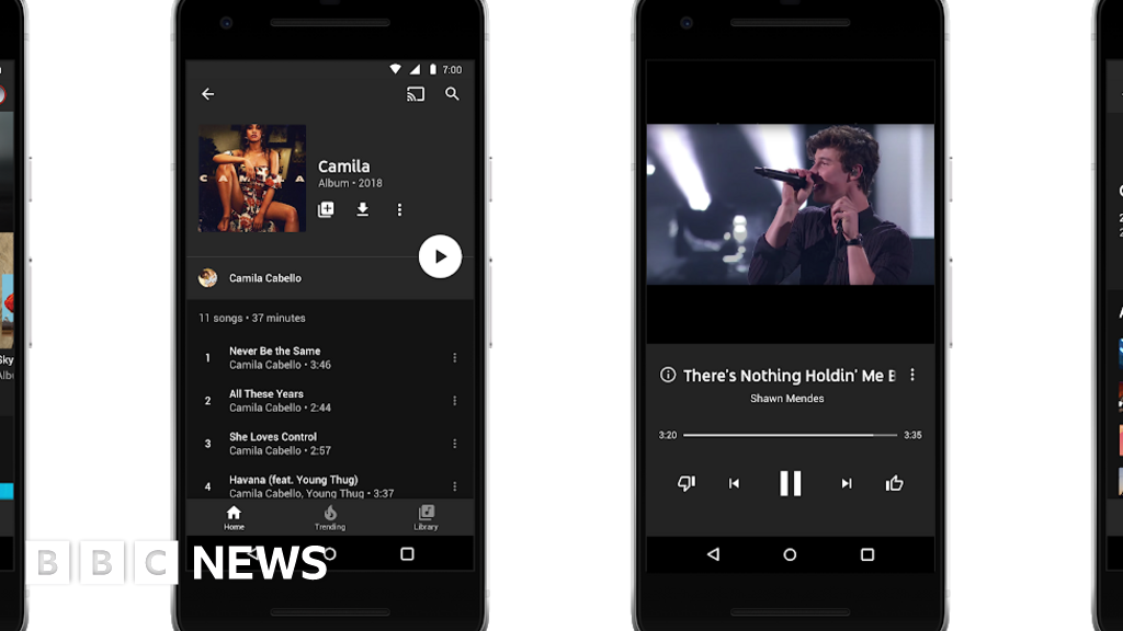 Youtube Unveils New Music Streaming Service Bbc News