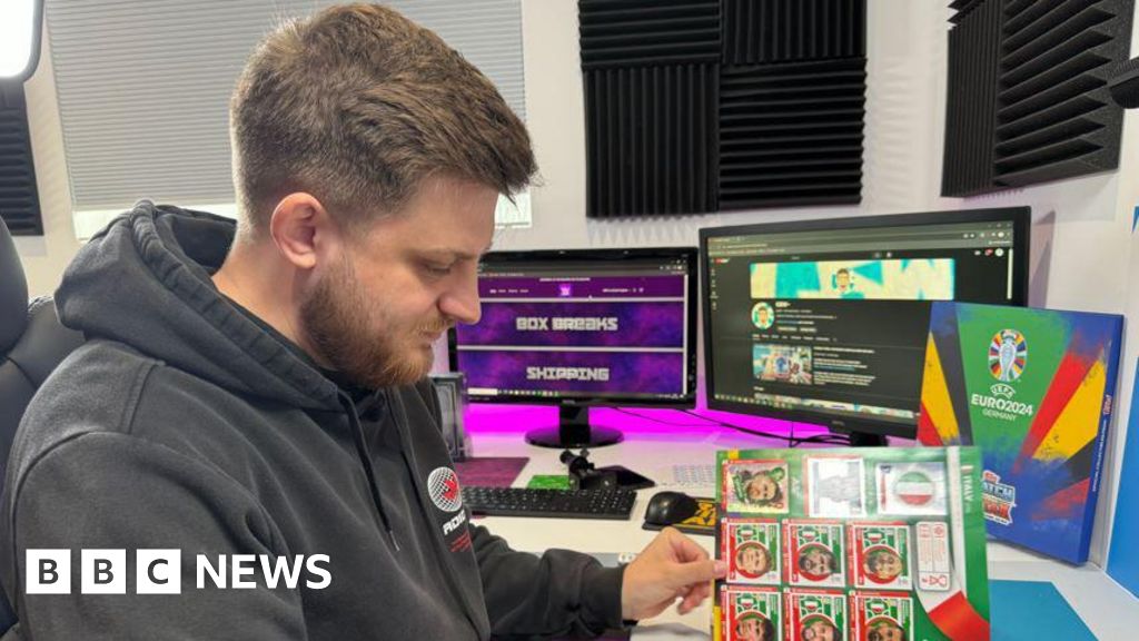 Euro 2024: Football sticker collector turns hobby into a job