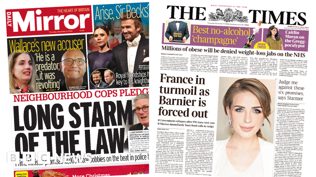 'Long Starm of the law' and France 'in turmoil'