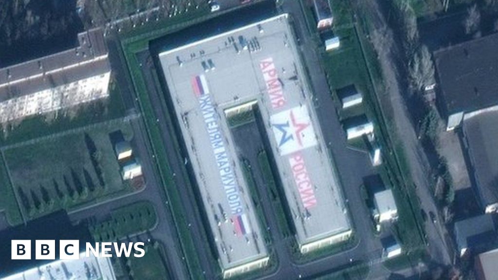 Ukraine war: New images show Russian army base built in occupied Mariupol - BBC